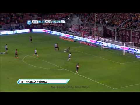 Gol de Pérez. Independiente 1 - Newell's 3. Fecha 1. Torneo Final 2013. Fútbol Para Todos