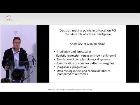 EBC 2021 - Decision making points in bifurcation PCI: The future role of AI - LIVE
