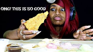 DEEP FRIED CHEESECAKE AND ICE CREAM