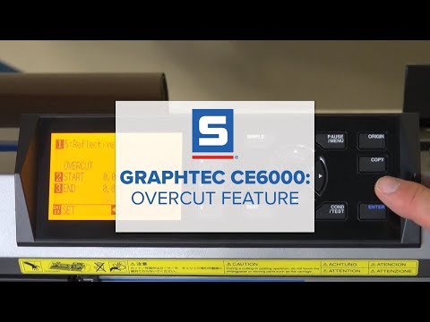 Part of a video titled Graphtec CE6000 Overcut Feature - YouTube