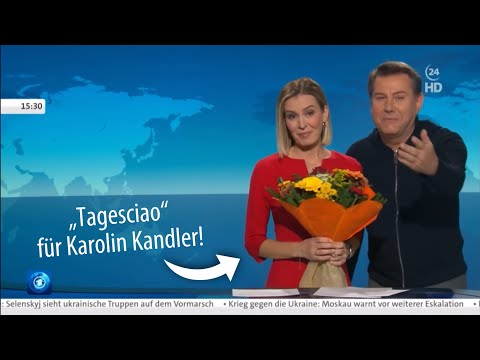 Jens Riewa verabschiedet sich persönlich von Karolin Kandler (23.10.2022)