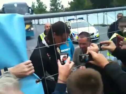 Zlatan Ibrahimović meeting fans in Malmö