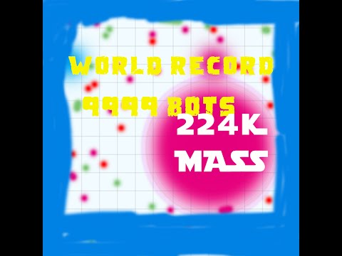 AGARIO HACK - 99999 MASS BOTS INFINITY ✧- 240k -✧ GAMEPLAY WORLD RECORD