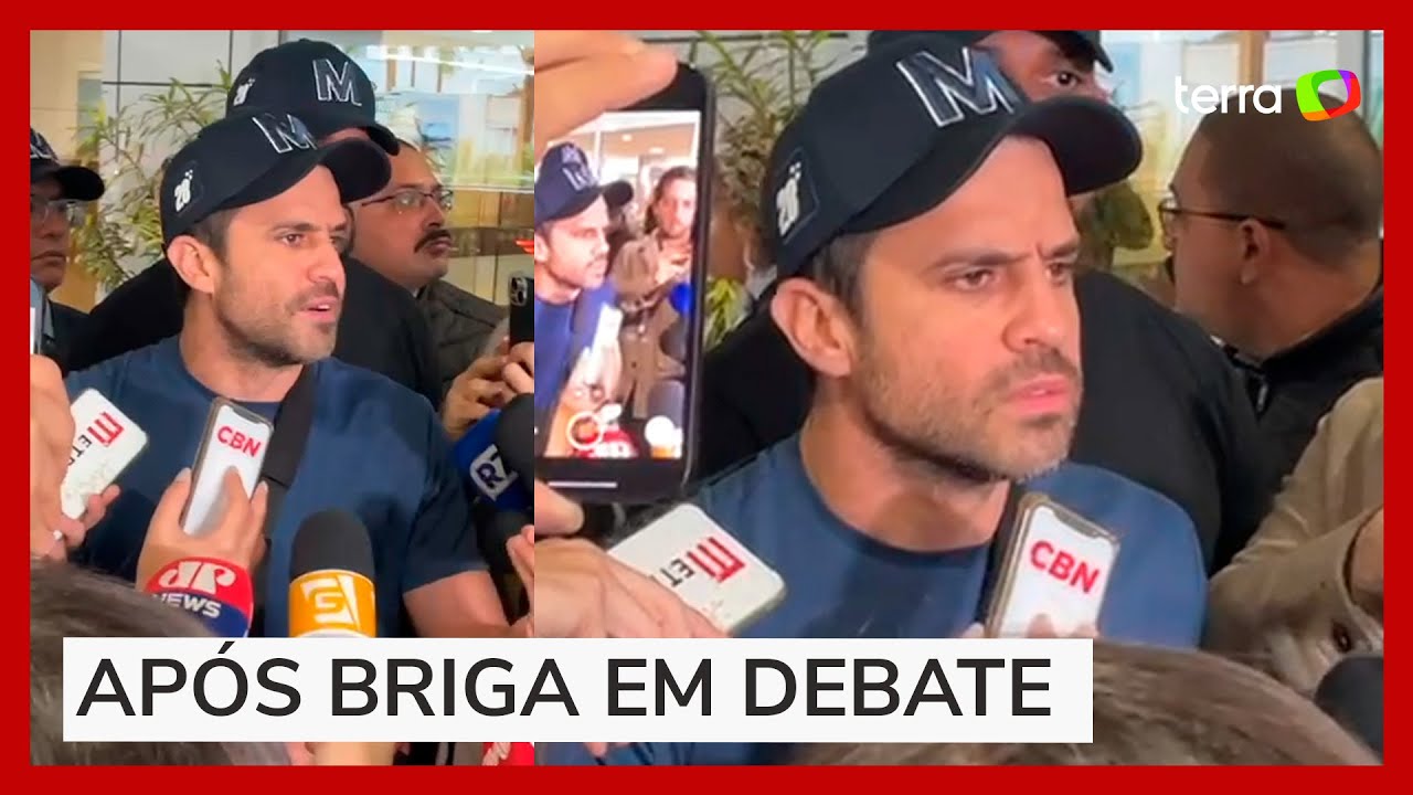 'Esbarrão de um velho tarado', diz Marçal sobre Datena após sair de hospital em SP