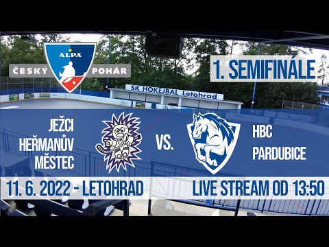 1. Semifinále - ALPA ČESKÝ POHÁR FINAL FOUR - Ježci Heřmanův Městec vs. HBC Pardubice