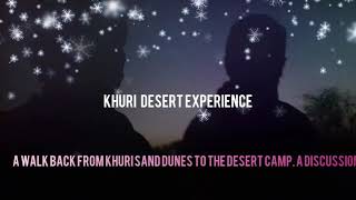 preview picture of video 'Walking back to the Desert camp at Khuri from Sand dunes'
