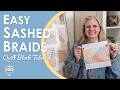 Easy Quilt Tutorial Using Jelly Braid Paper | Jelly Roll Quilt | FREE Sashed Braids Quilt Pattern