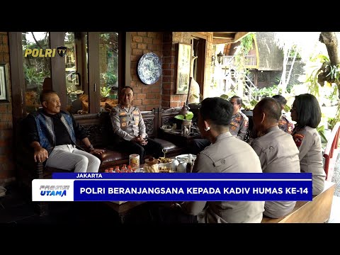 KADIV HUMAS POLRI ANJANGSANA KE KEDIAMAN NANAN SOEKARNA JELANG HUT KE-74 HUMAS POLRI