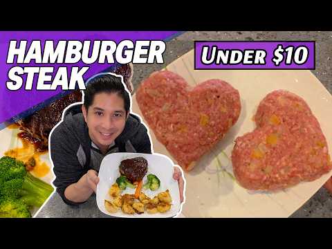 Heart-Shaped Japanese Hambagu for Under $10! Budget-Friendly Date Night Dinner