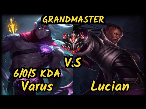 PNG Bgob (VARUS) vs LUCIAN - 6/0/5 KDA BOTTOM ADC GAMEPLAY - BR Ranked GRANDMASTER