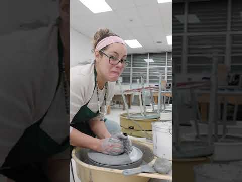 Throwing mug shapes with Michelle. You win some, you lose some!!