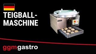 Bouleuse de pâte - pour pâte à pizza et pain - 0,25kW - Capacité de pâte : 310g - jusqu’à 500pcs/h