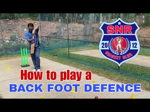 Back foot defence I SNR SPORTS CLUB #cricket #cricketbatting #srilankancricket #indiancricket