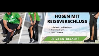 Reha Hose mit durchgehendem Reißverschluss von Jako / Erima