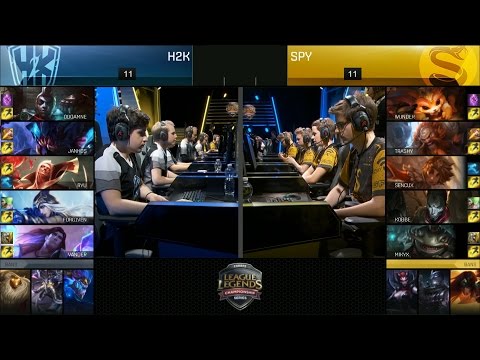 H2K vs SPY Game 2 Highlights - SPLYCE vs H2K EU LCS PLAYOFF SEMIFINAL #1 Summer 2016