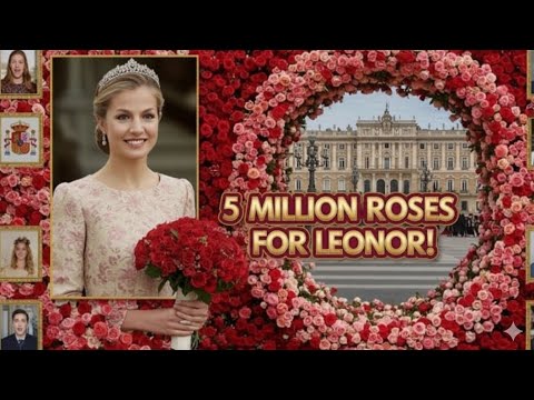 $4.2 Billion princess Leonor wedding flowers - 5 million Roses ordered