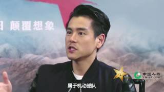 Eddie Peng interviews about scence cut in 'The Great Wall' video