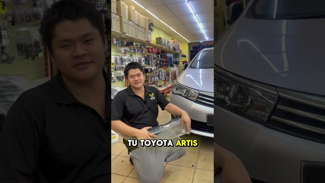 Toyota Altis — Headlamp Cover Replacement — Yellow to Crystal Clear