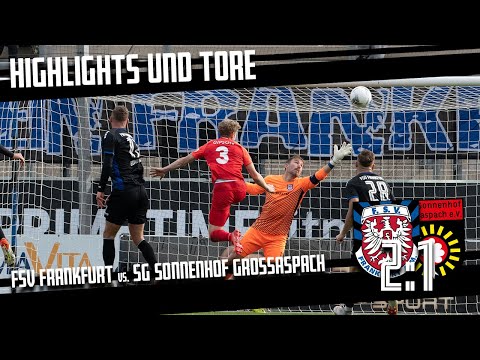 Highlights & Tore | FSV Frankfurt 2:1 SG Sonnenhof Großaspach  | 14.Spieltag RL-Südwest 2021/2022
