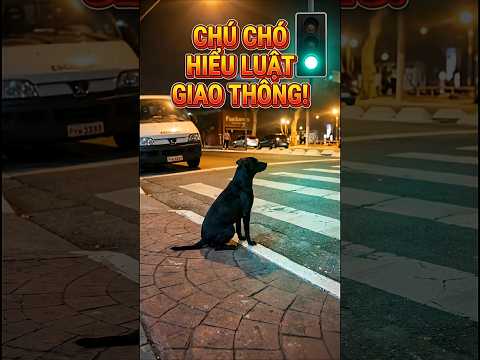 Chú chó hiểu luật giao thông #cho #hieuluat #giaothong