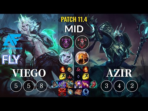 AF Fly Viego vs Azir Mid - KR Patch 11.4