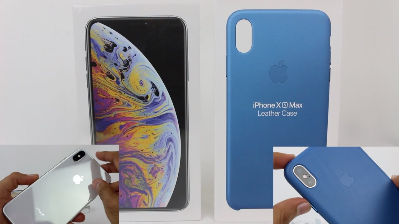 iPhone XS Max (Silver) & Cape Cod Blue Leather Case Unboxing!