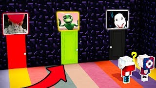 !NO ESCOJAS LA PUERTA EQUIVOCADA! DAME TU COSITA, IT, JEFF THE KILLER - MINECRAFT