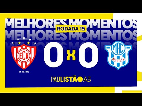 Melhores momentos de Noroeste 0 x 0 Marília - 19ª rodada do Paulistão A3