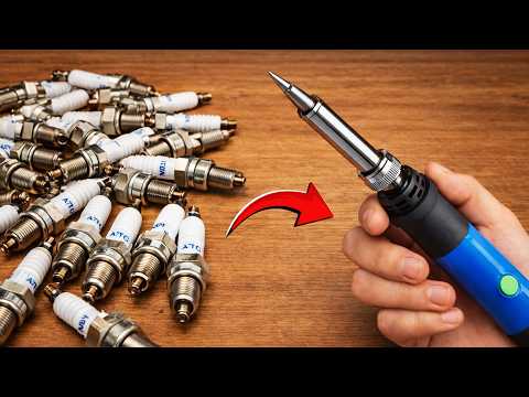 🔥Never Buy a Welding Machine Again! Insert Spark Plugs into Soldering Irons and Watch What Happens😱