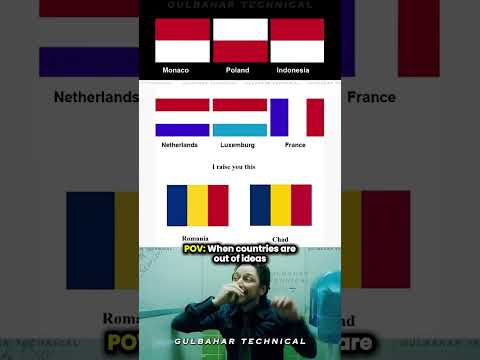 When Flags Look Copy-Pasted | Countries Out of Ideas or Just Coincidence? 😂🌍”