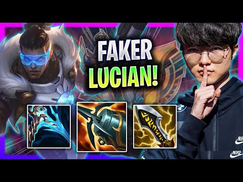 T1 Faker Plays Lucian Mid vs Tristana! | Season 2024