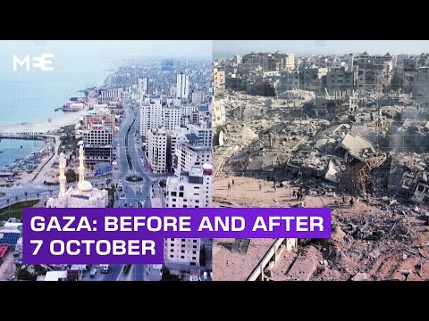 A view of Gaza before and after 7 October