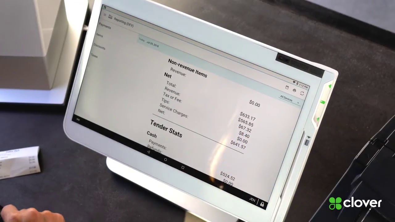 See Clover reports for your restaurant sales