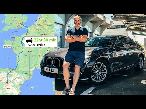 1100 Mile single tank challenge in my BMW 7 !?! | 4K