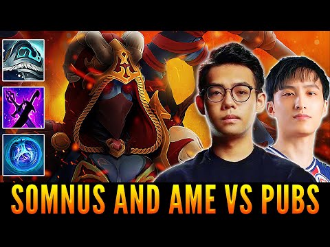 SOMNUS With Mid Lane Queen Of Pain And AME Phantom Lancer Carry vs Pubs | Patch 7.31d | Dota 2
