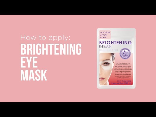 Video Teaser für How to apply: Skin Republic Brightening Eye Mask