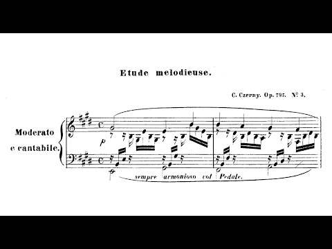 Carl Czerny: Etude mélodieuse, Op.795/3