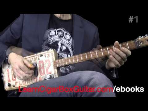 Blues Turnarounds for 3 string cigar box guitar