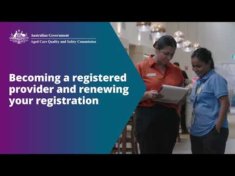 Becoming a registered provider and renewing your registration