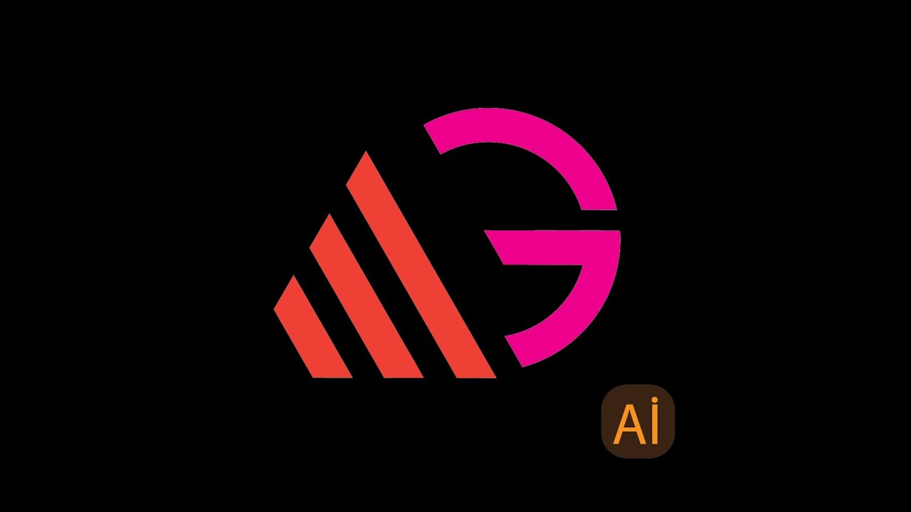 Monogram MG LoGo tutorial tipes #shorts in illustrator