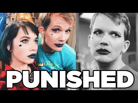 可愛的哥特式防震項圈小遊戲懲罰慈善活動。 (Cute Goth Shock Collar Trivia Punishment for Charity)