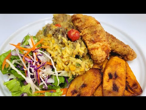 let's cook split peas cook-up rice | guyanese cook-up recipe