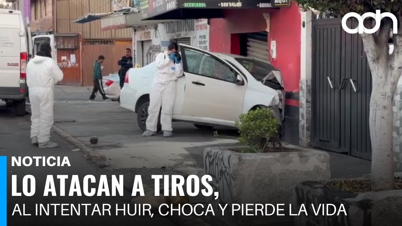 He is attacked with gunfire and, while trying to escape, crashes and loses his life.