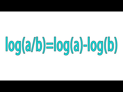 log(a/b)=loga-logb || ln(a/b)=lna-lnb Proof of Logarithm Rule