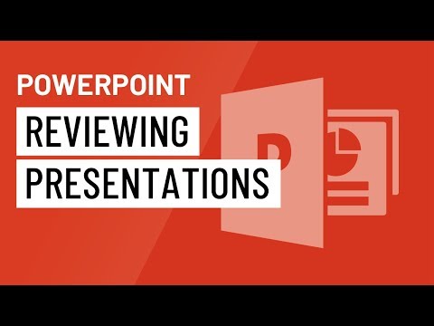 PowerPoint Reviewing Presentations