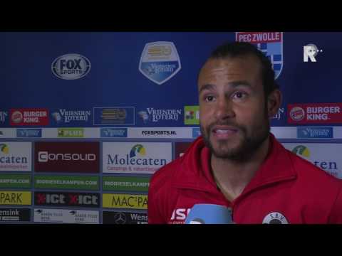 Warner Hahn na afloop van PEC Zwolle - Excelsior