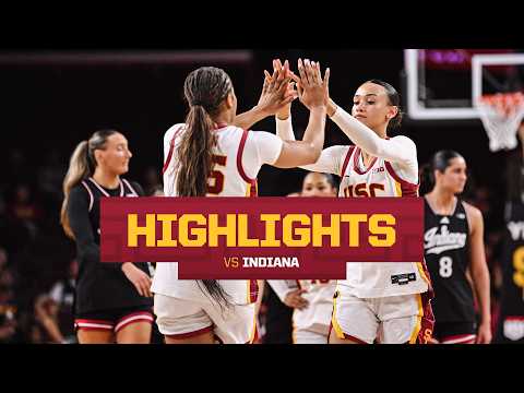 USC Women’s Basketball vs Indiana Highlights | Trojans win 79-73