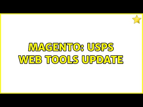 Magento: USPS Web Tools Update