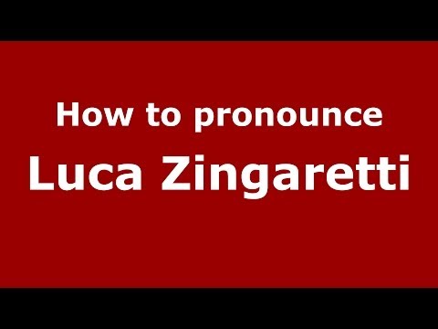 How to pronounce Luca Zingaretti (Italian/Italy) - PronounceNames.com