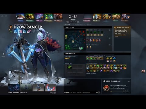 Dota 2 (7.31c) Gameplay : Drow Ranger Arcana ( Dread Retribution)